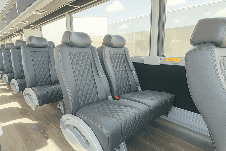 interior of Palm Desert Charter Bus charter bus