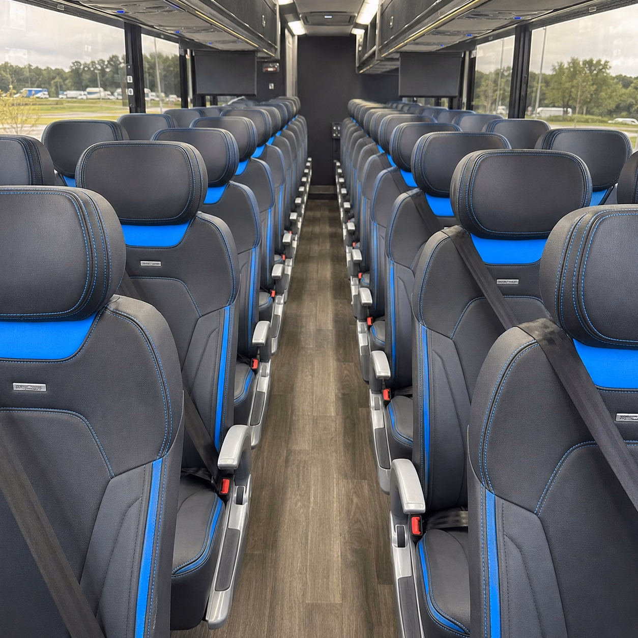 palm desert charter bus interior